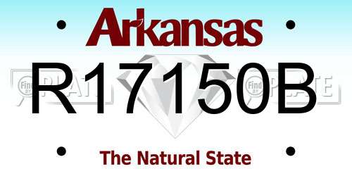 R17150B Arkansas License Plate