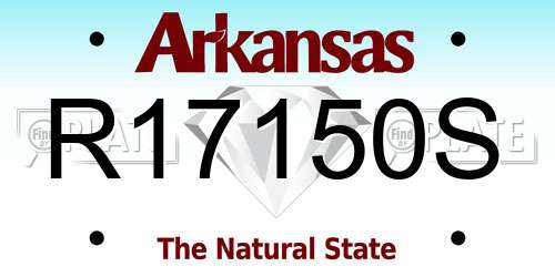 R17150S Arkansas License Plate