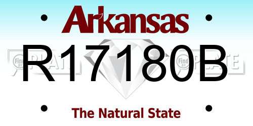 R17180B Arkansas License Plate