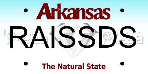 RAISSDS Arkansas License Plate
