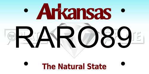 RARO89 Arkansas License Plate