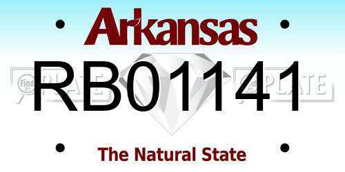 RB01141 Arkansas License Plate