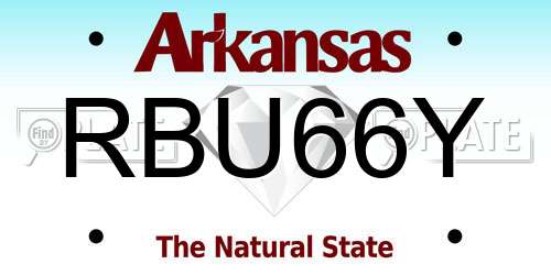 RBU66Y Arkansas License Plate