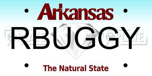 RBUGGY Arkansas License Plate