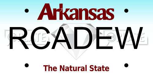 RCADEW Arkansas License Plate