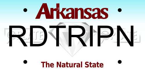 RDTRIPN Arkansas License Plate