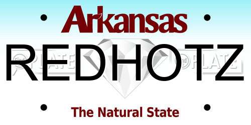 REDHOTZ Arkansas License Plate