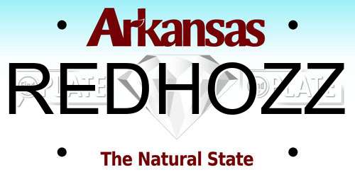 REDHOZZ Arkansas License Plate