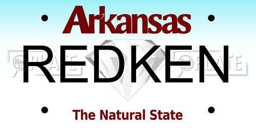 REDKEN Arkansas License Plate