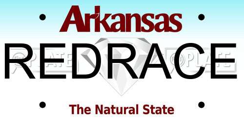 REDRACE Arkansas License Plate
