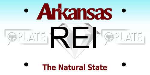 REI Arkansas License Plate