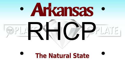 RHCP Arkansas License Plate