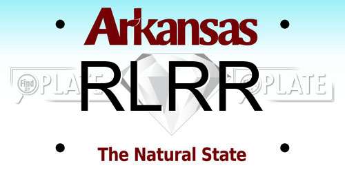 RLRR Arkansas License Plate