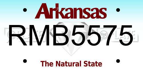 RMB5575 Arkansas License Plate