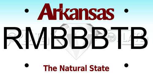 RMBBBTB Arkansas License Plate