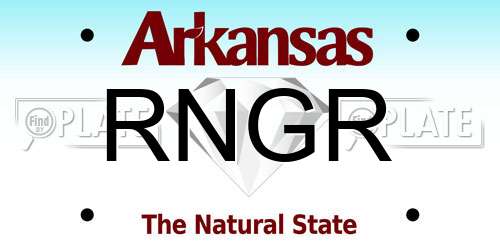 RNGR Arkansas License Plate