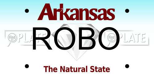 ROBO Arkansas License Plate