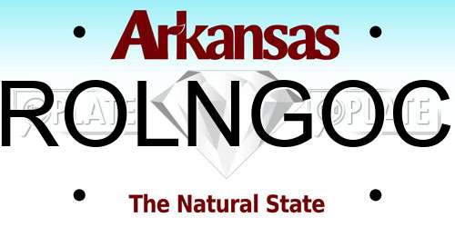 ROLNGOC Arkansas License Plate