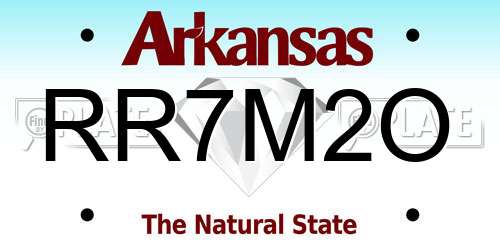 RR7M2O Arkansas License Plate