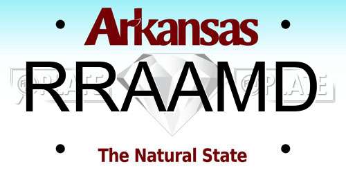 RRAAMD Arkansas License Plate