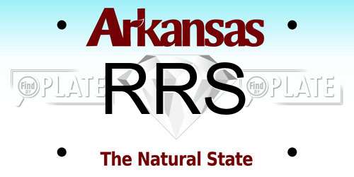 RRS Arkansas License Plate