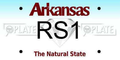 RS1 Arkansas License Plate