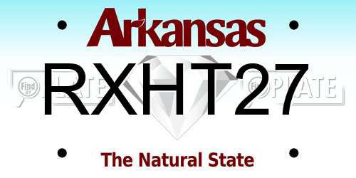 RXHT27 Arkansas License Plate