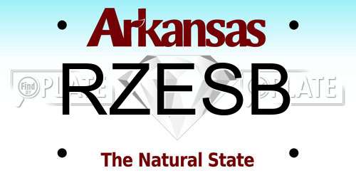RZESB Arkansas License Plate
