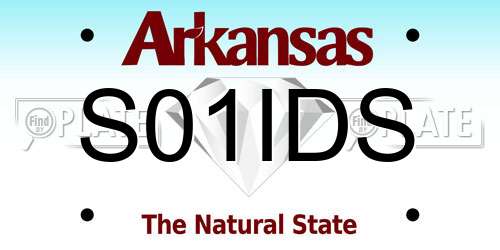 S01IDS Arkansas License Plate