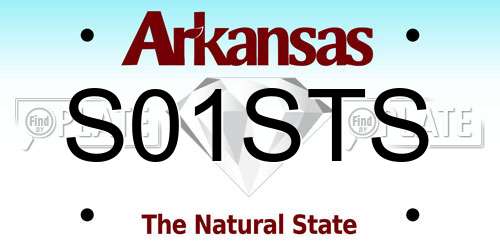 S01STS Arkansas License Plate