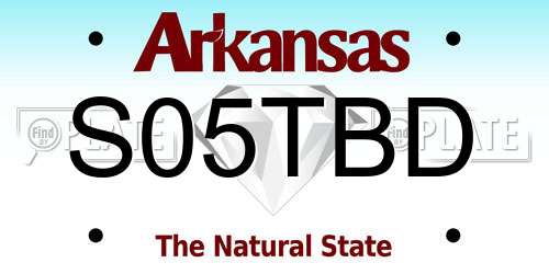 S05TBD Arkansas License Plate
