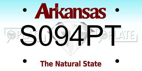 S094PT Arkansas License Plate