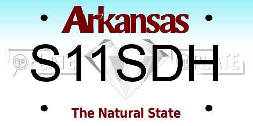 S11SDH Arkansas License Plate
