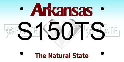 S150TS Arkansas License Plate