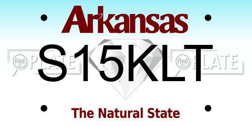S15KLT Arkansas License Plate