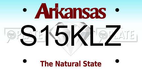 S15KLZ Arkansas License Plate