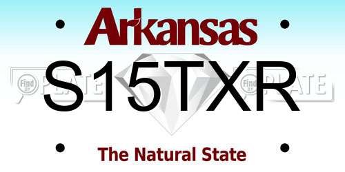 S15TXR Arkansas License Plate