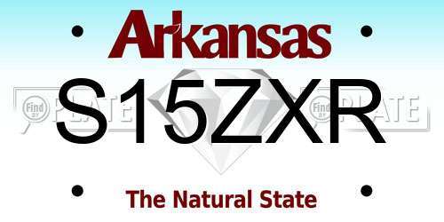 S15ZXR Arkansas License Plate