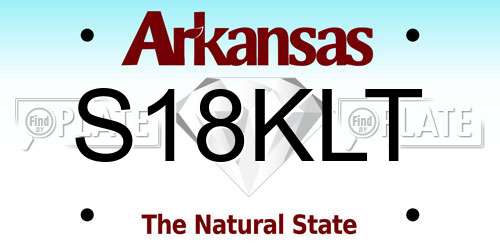 S18KLT Arkansas License Plate