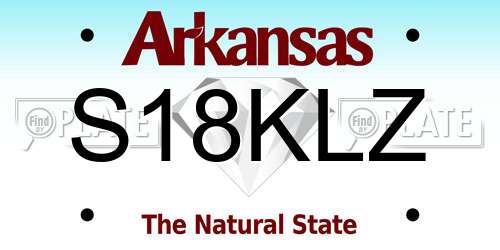 S18KLZ Arkansas License Plate