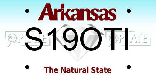 S19OTI Arkansas License Plate