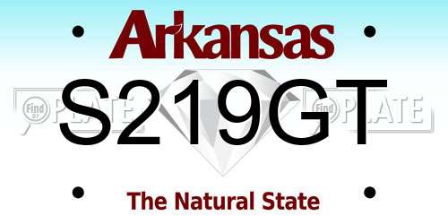 S219GT Arkansas License Plate