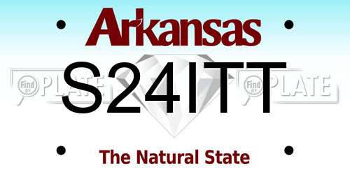 S24ITT Arkansas License Plate