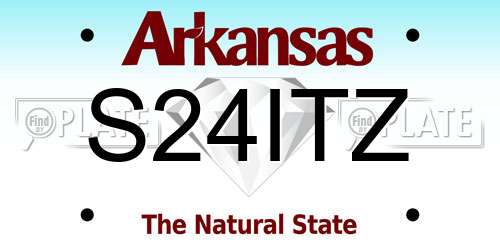 S24ITZ Arkansas License Plate