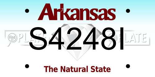 S4248I Arkansas License Plate
