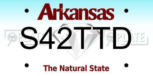 S42TTD Arkansas License Plate