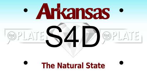 S4D Arkansas License Plate