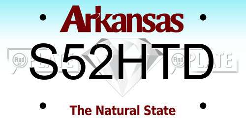 S52HTD Arkansas License Plate