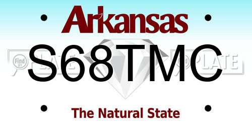 S68TMC Arkansas License Plate