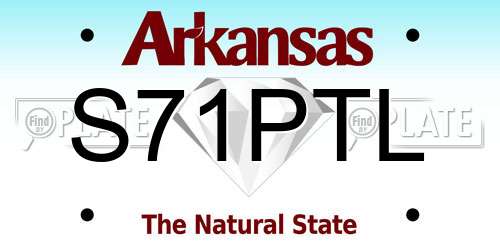S71PTL Arkansas License Plate